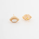 ChicCharm Jewellery Brass Gold Plated Austrian Stone Pendant Set