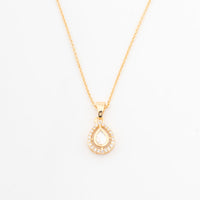 ChicCharm Jewellery Brass Gold Plated Austrian Stone Pendant Set