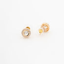 ChicCharm Jewellery Brass Gold Plated Austrian Stone Pendant Set