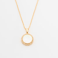 ChicCharm Jewellery Brass Gold Plated Austrian Stone Pendant Set