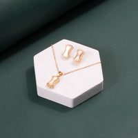 ChicCharm Jewellery Brass Gold Plated Austrian Stone Pendant Set
