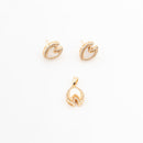 ChicCharm Jewellery Brass Gold Plated Austrian Stone Pendant Set