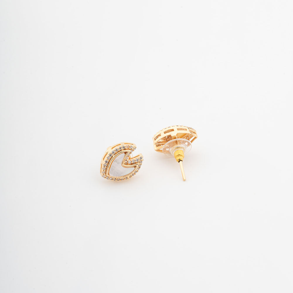 ChicCharm Jewellery Brass Gold Plated Austrian Stone Pendant Set