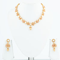 ChicCharm Jewellery Brass And Copper Gold Plated Rajwadi Meenakari Necklace Set