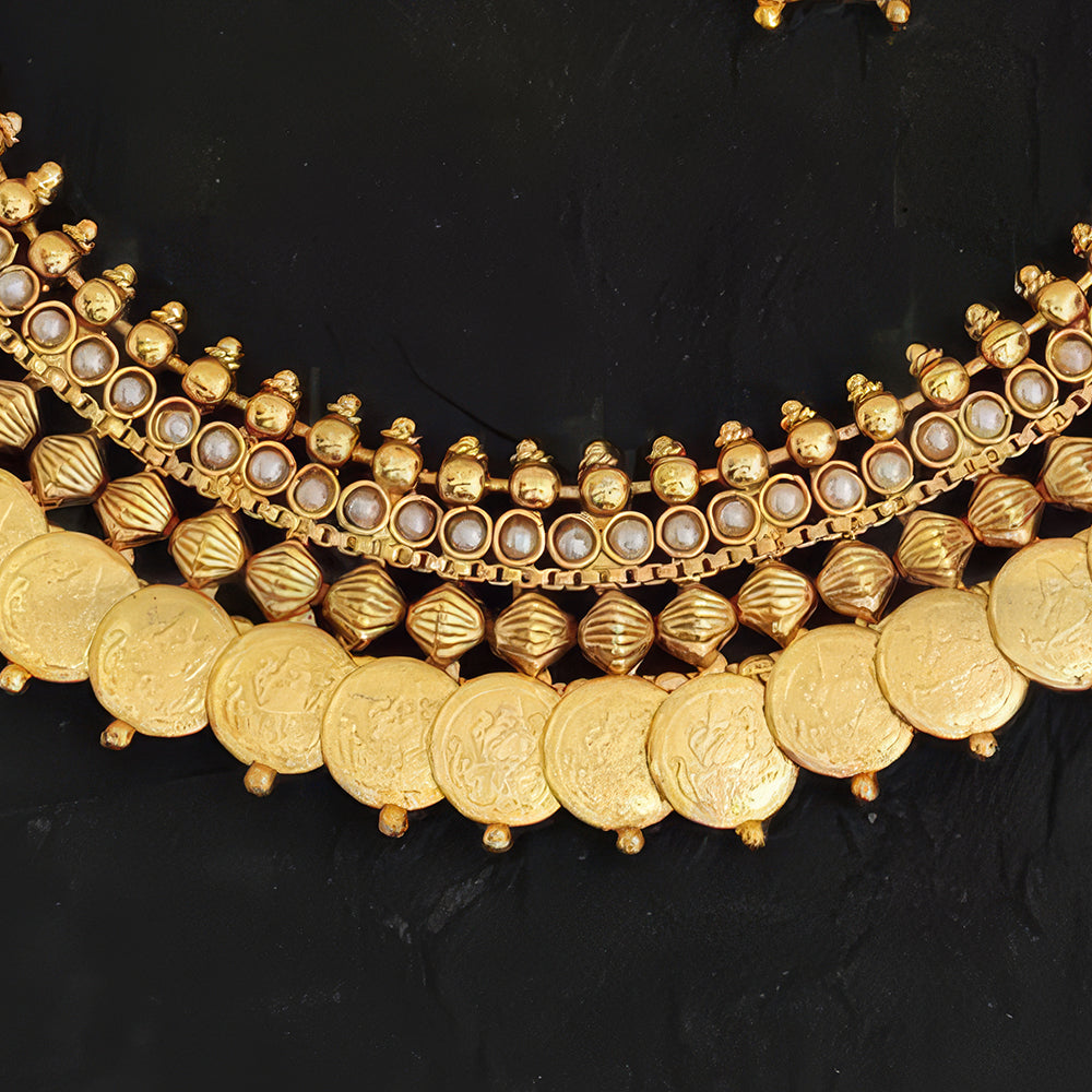 Js Fashion Premium Pearl Necklace Set