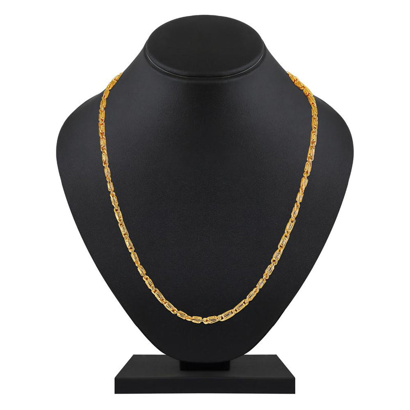 Mahi Exclusive Gold Plated Long Chain for Men and Boys (CN1100232G)