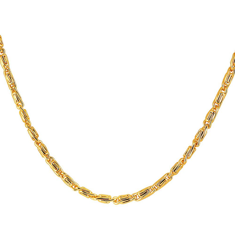 Mahi Exclusive Gold Plated Long Chain for Men and Boys (CN1100232G)