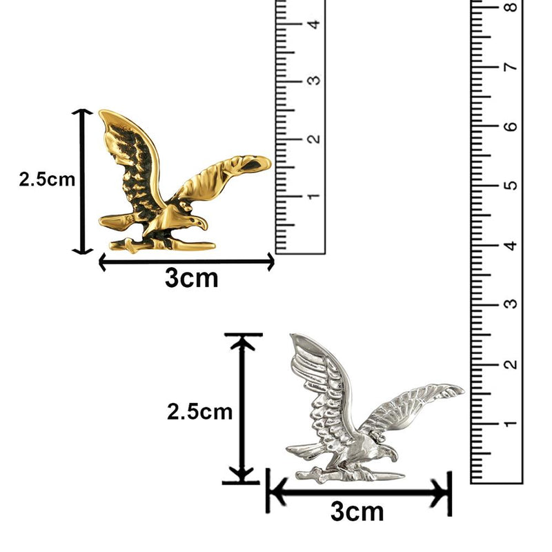 Mahi Combo of Eagle-Shaped Wedding Brooches / Lapel Pins for Men (CO1105670M)