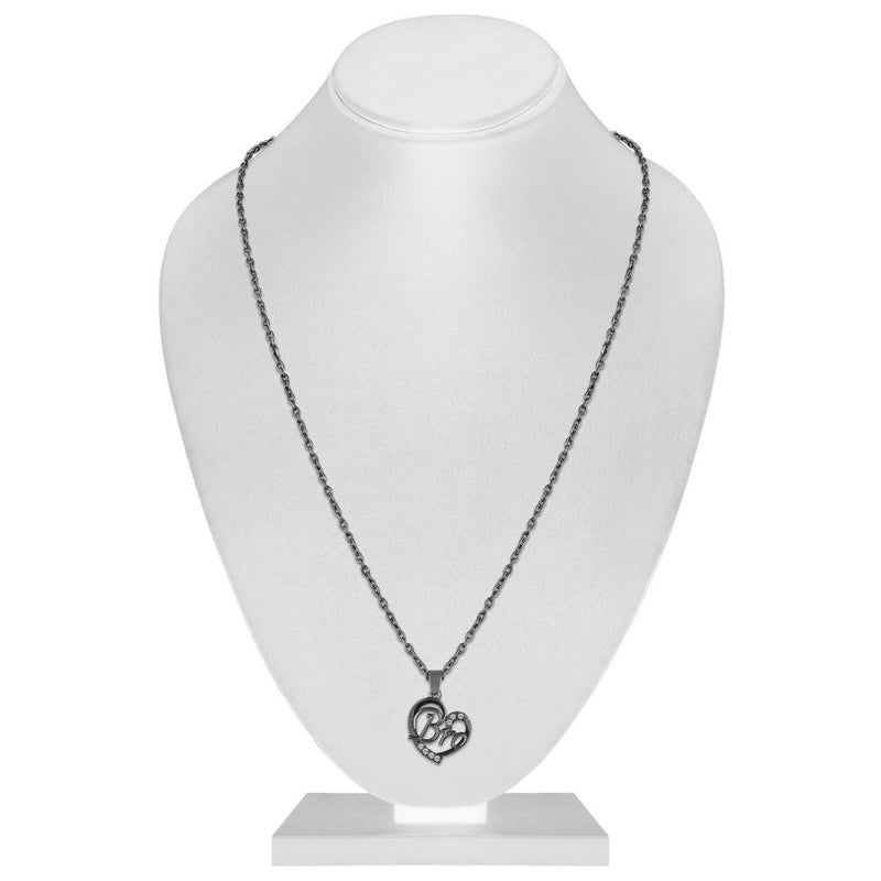 Mahi Combo of Sis and Bro Heart Pendant with Crystal (CO1105749M)