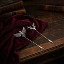 Mahi Regal Wildlife Eagle-&-Deer-Face Theme Lapel Pin / Brooch Set for Men (CO1105863R)