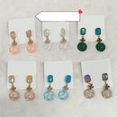 Diyu Dhyu Crystal Stone Dangler Earrings (Assorted)