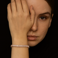 Urthn Rose Gold Plated Crystal Bracelet