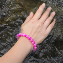 Urthn Pink Glass Beads Bracelet