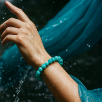 Urthn Blue Glass Beads Bracelet