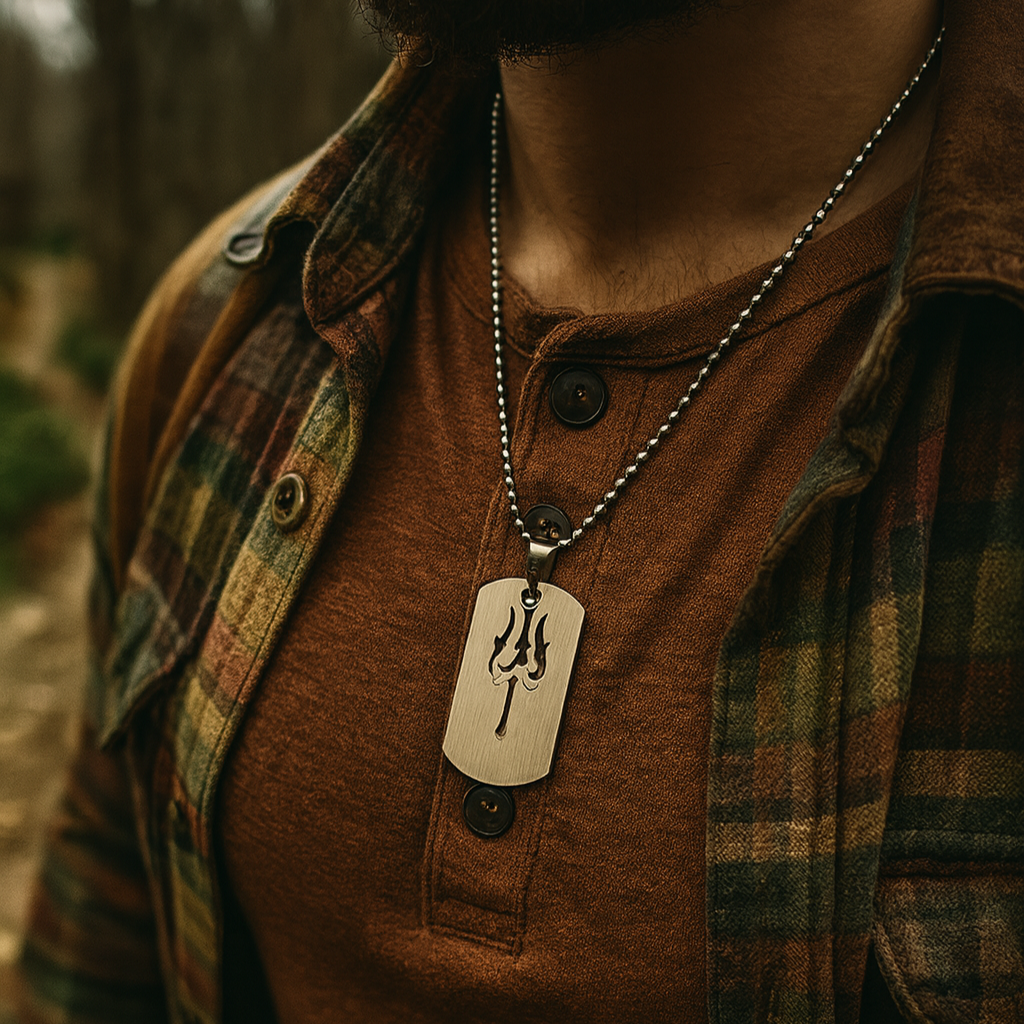 Urthn Trishul  Chain Pendant For Men