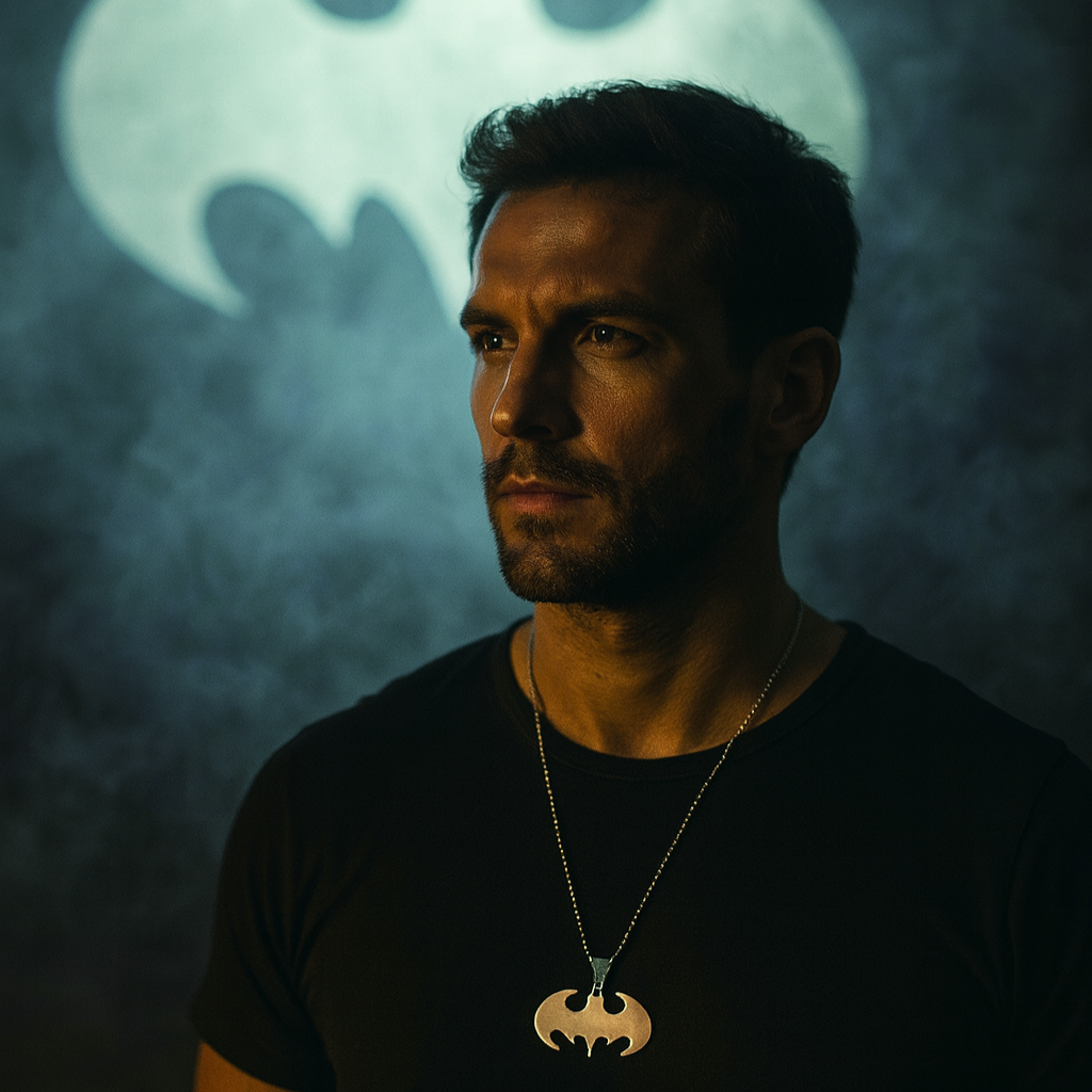 Urthn Batman Chain Pendant For Men