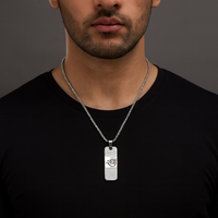 Urthn Silver Plated Jai Shree Ram Chain Pendant - 1404606 (Pack Of 6)