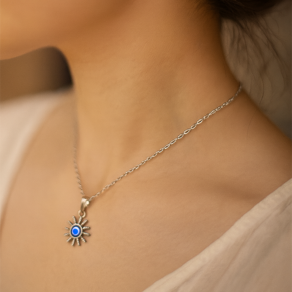 Darshana Jewels Star Shaped Evil Eye Chain Pendant
