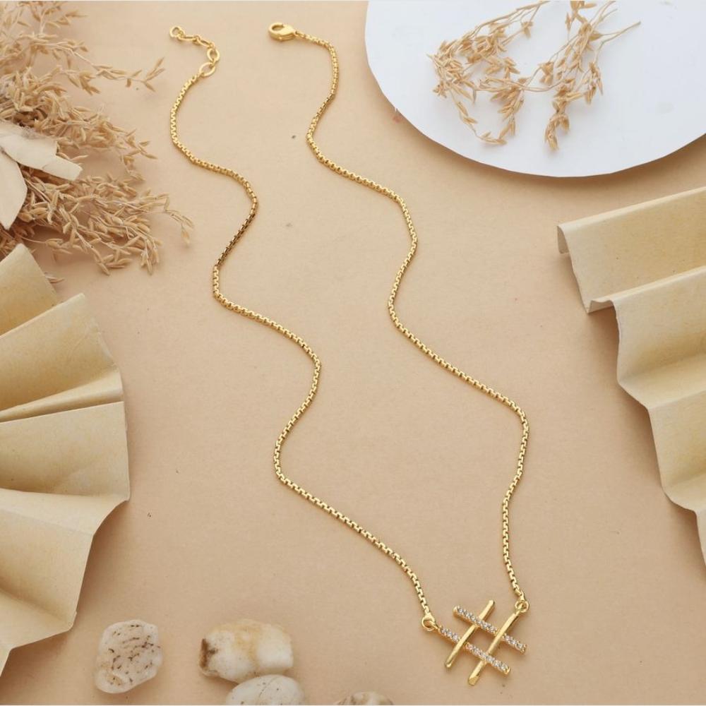 HR Sales Premium Micro Gold Plated Sparkling Austrain Stone Chain