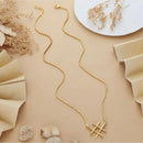 HR Sales Premium Micro Gold Plated Sparkling Austrain Stone Chain
