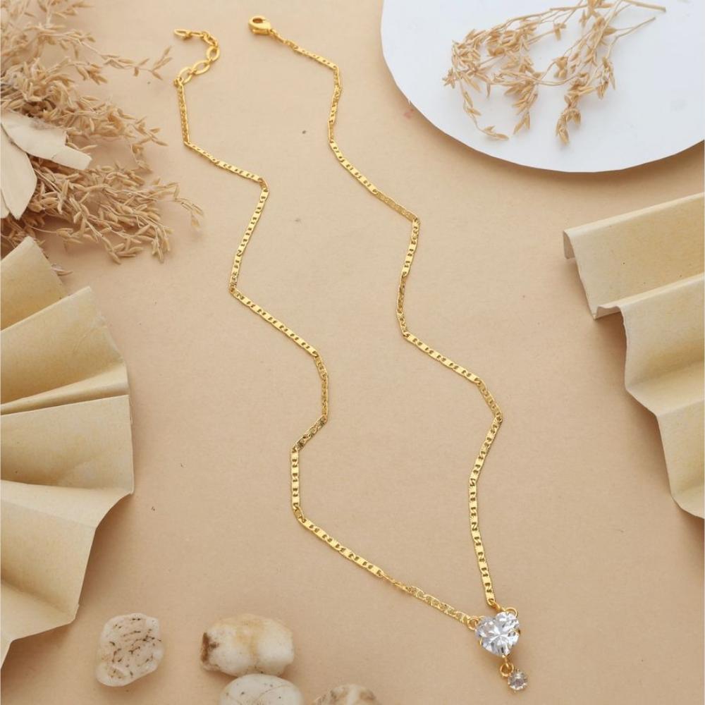 HR Sales Premium Micro Gold Plated Sparkling Austrain Stone Chain