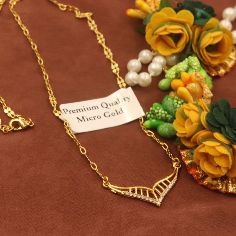 HR Sales Premium Micro Gold Plated Sparkling Austrain Stone Chain