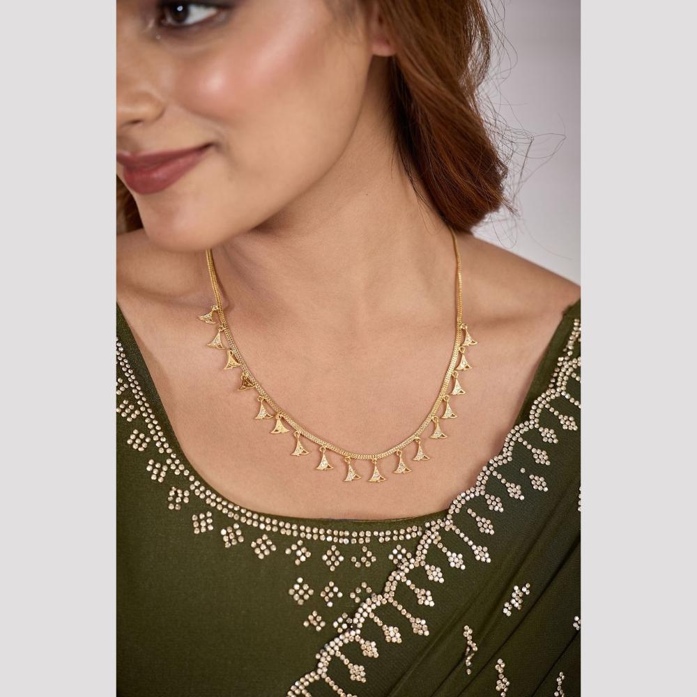HR Sales Premium Micro Gold Plated Austrian Stone Luxury Necklace