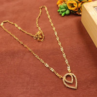 HR Sales Premium Micro Gold Plated Sparkling Austrain Stone Chain