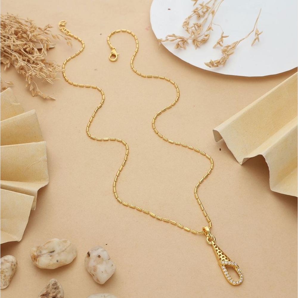 HR Sales Premium Micro Gold Plated Sparkling Austrain Stone Chain