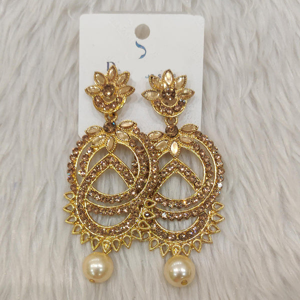 Dhwani Gold Plated Austrian Stone Dangler Earrings