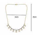 Etnico Fashion Gold Plated Kundan Black Beads Mangalsutra Necklace for Women