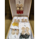 Dhwani Classic Kundan Stone Pearl And Beads Heritage Jhumki Earrings