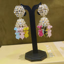Dhwani Royal Kundan Beads And Pearl Jhumki Earrings