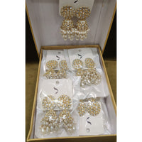 Dhwani Royal Kundan Beads And Pearl Jhumki Earrings