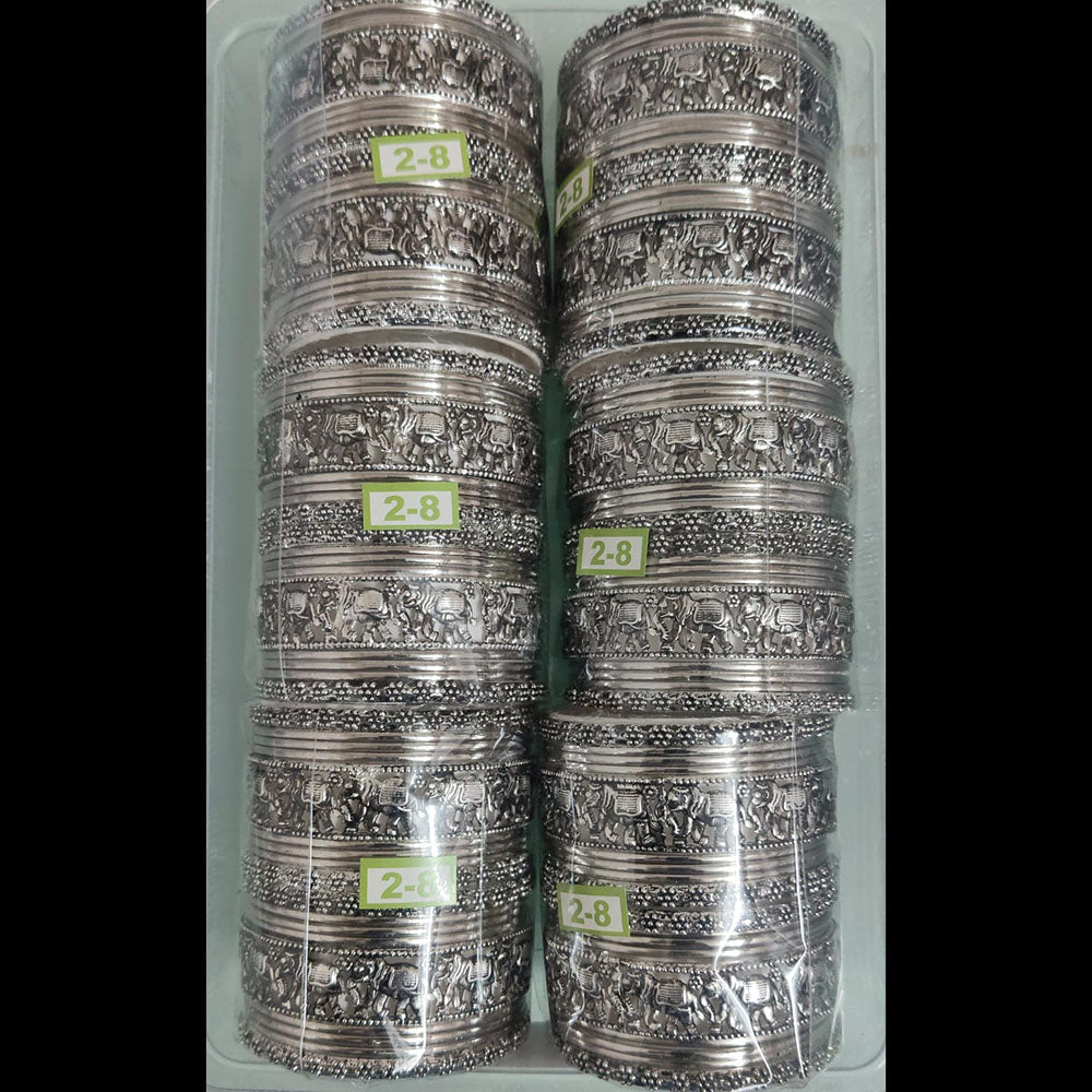 Shree Asha Bangles Oxidised Plated Bangles Set