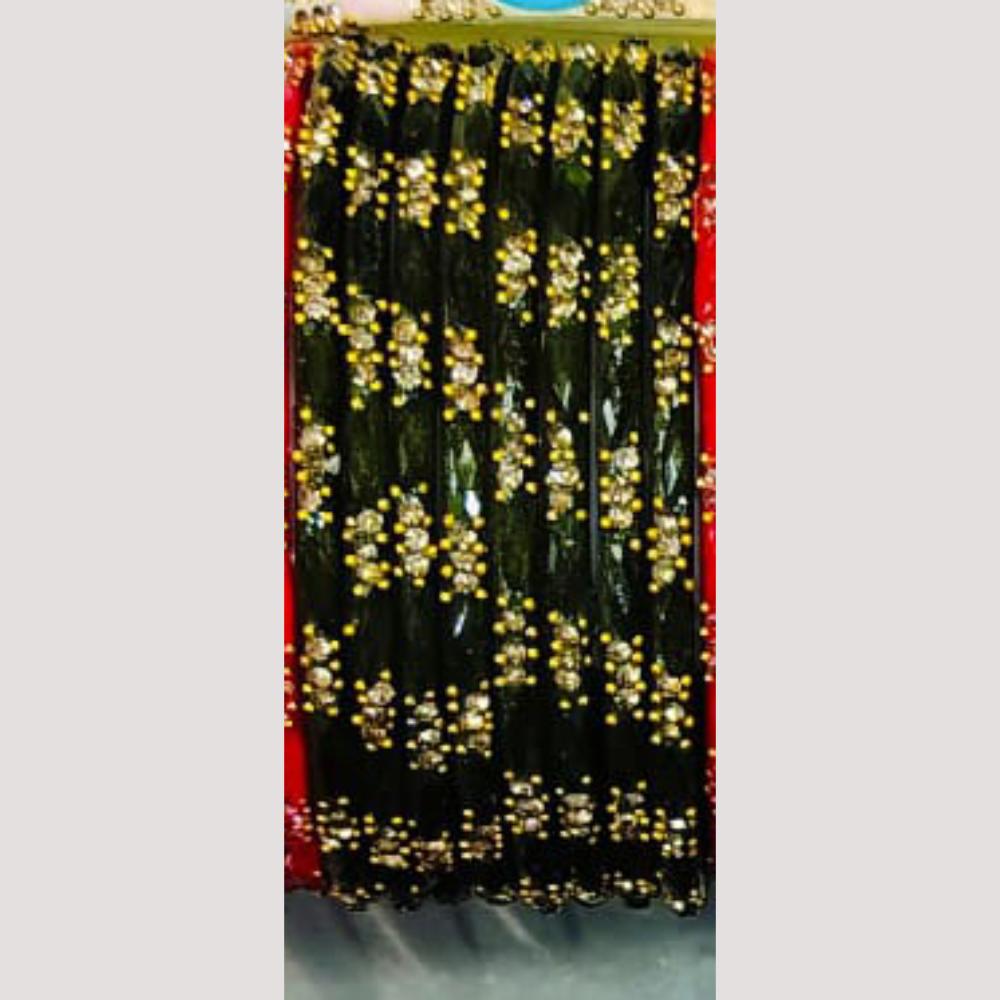 Chitra Bangles Multi Color Glass Bangle (12 Piece In One Box)