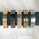 Shree Asha Bangles Premium Multi-Tone Textured Designer Bangles Set (Pack of 12)