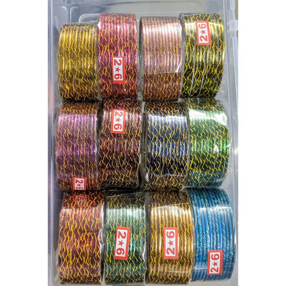 Shree Asha Bangles Gold Lined Silk Designer Bangles Set