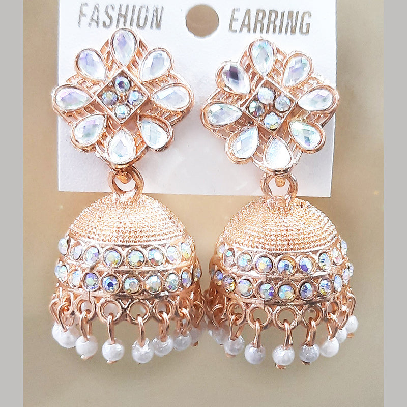 Martina Jewels Rose Gold Plated Jhumki Earrings