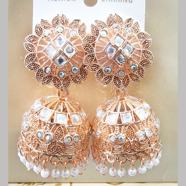 Martina Jewels Rose Gold Plated Jhumki Earrings