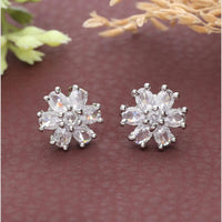 HR Sales Premium Quality Crystal Stone Stud Earrings