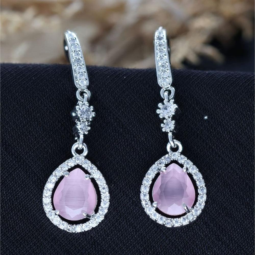 HR Sales Premium Quality American Diamond Dangler Earrings