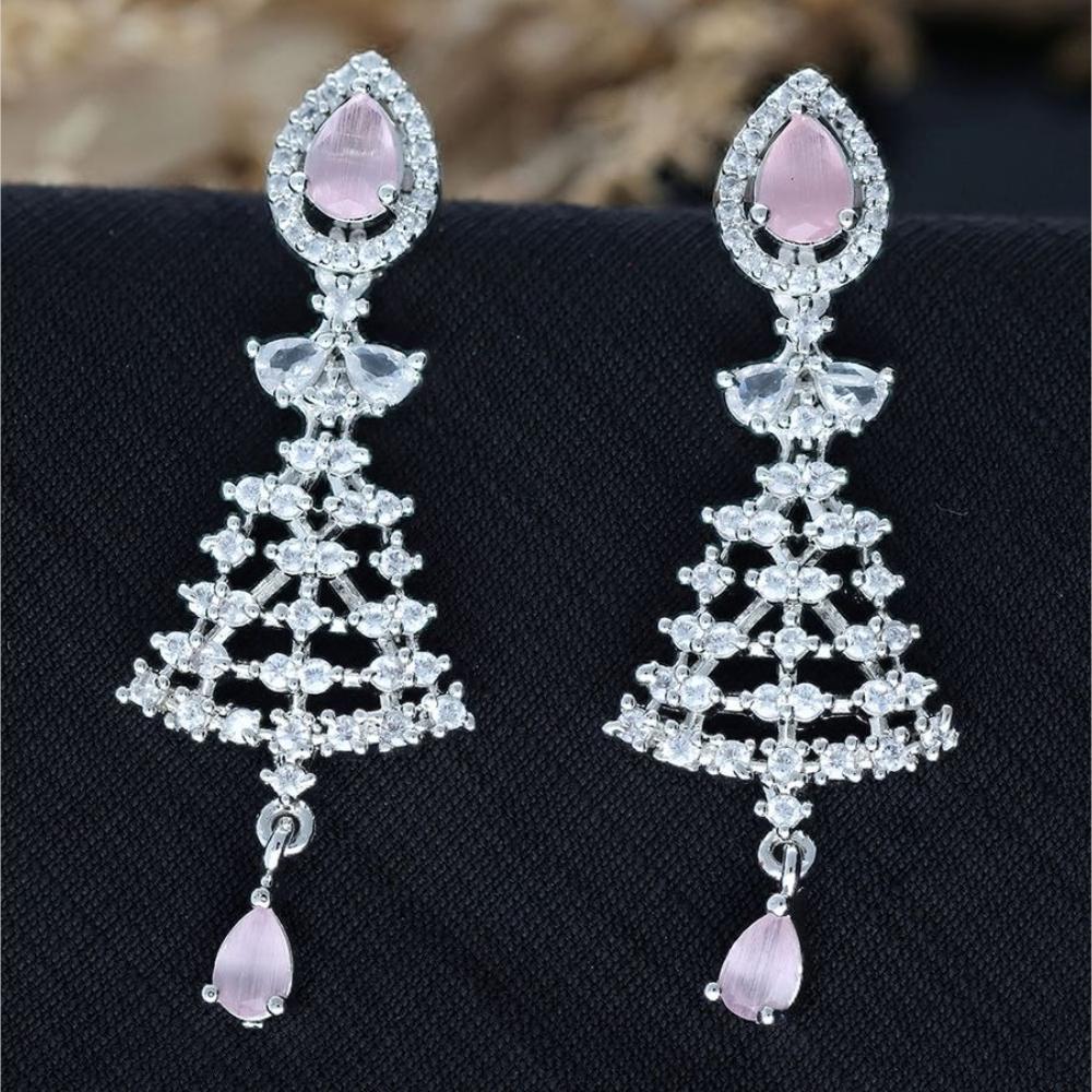 HR Sales Premium Quality American Diamond Dangler Earrings