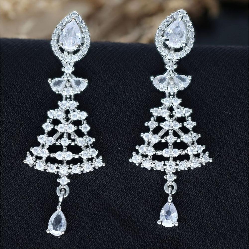HR Sales Premium Quality American Diamond Dangler Earrings