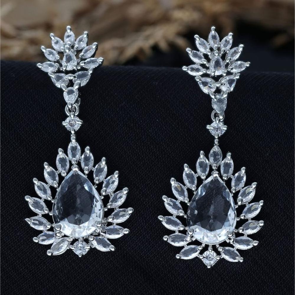 HR Sales Premium Quality American Diamond Dangler Earrings
