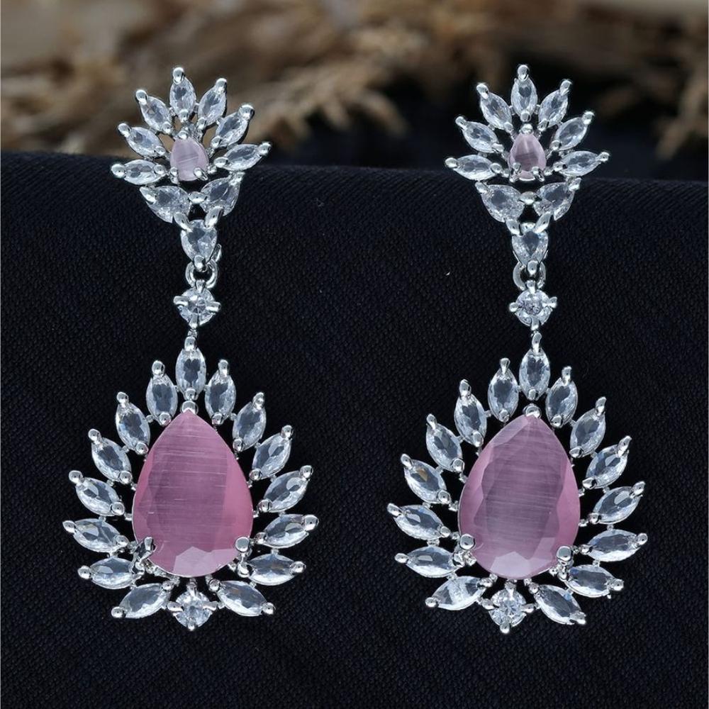HR Sales Premium Quality American Diamond Dangler Earrings