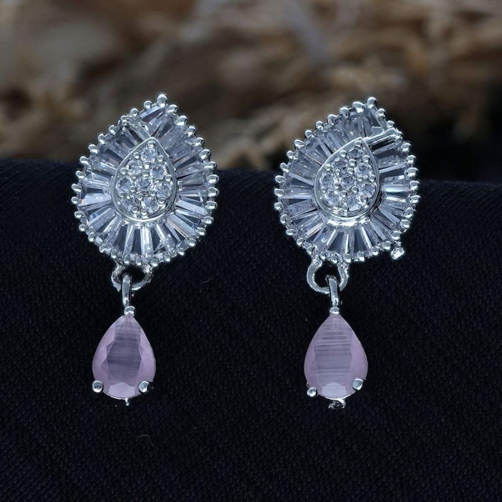 HR Sales Premium Quality American Diamond Dangler Earrings