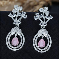 HR Sales Premium Quality American Diamond Dangler Earrings