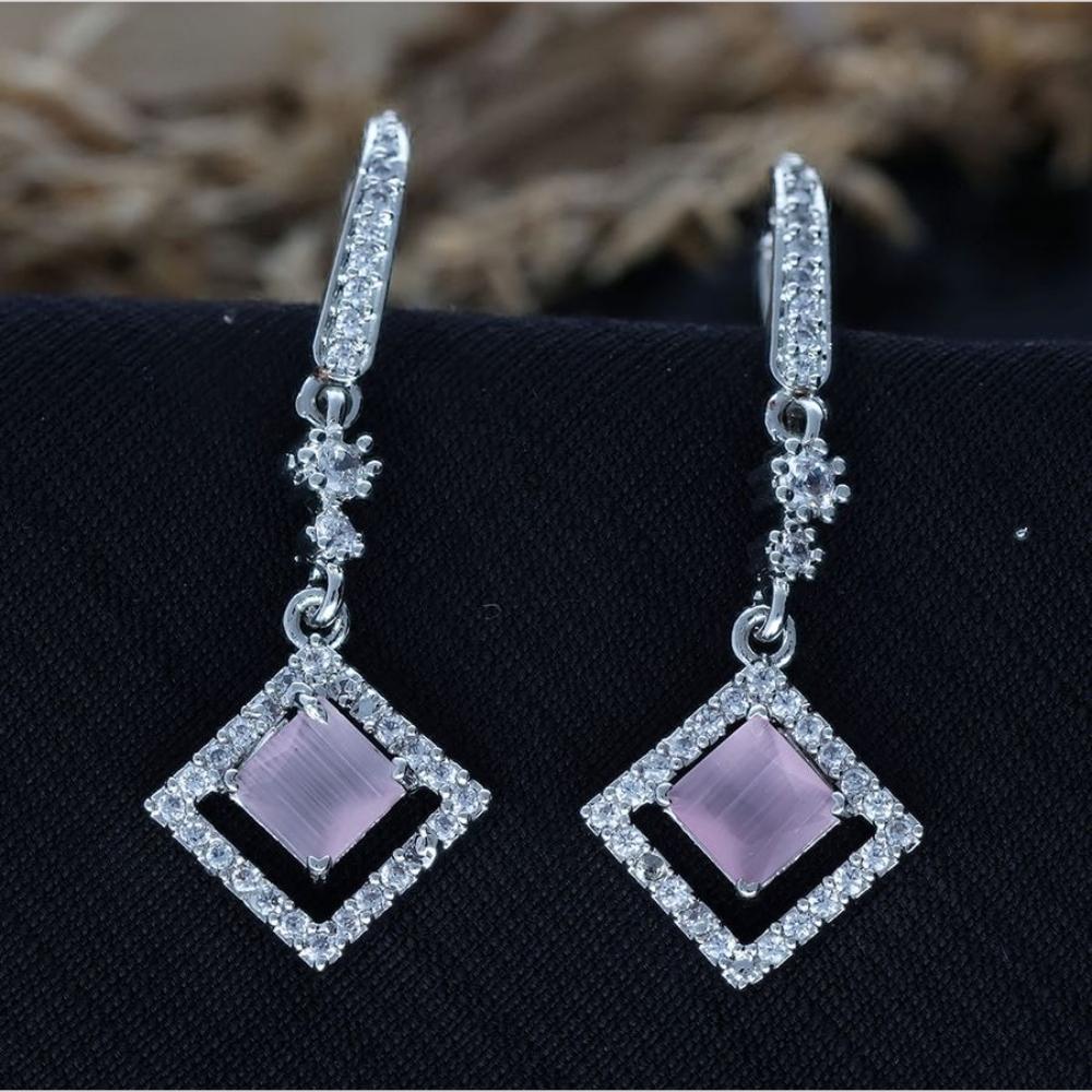 HR Sales Premium Quality American Diamond Dangler Earrings