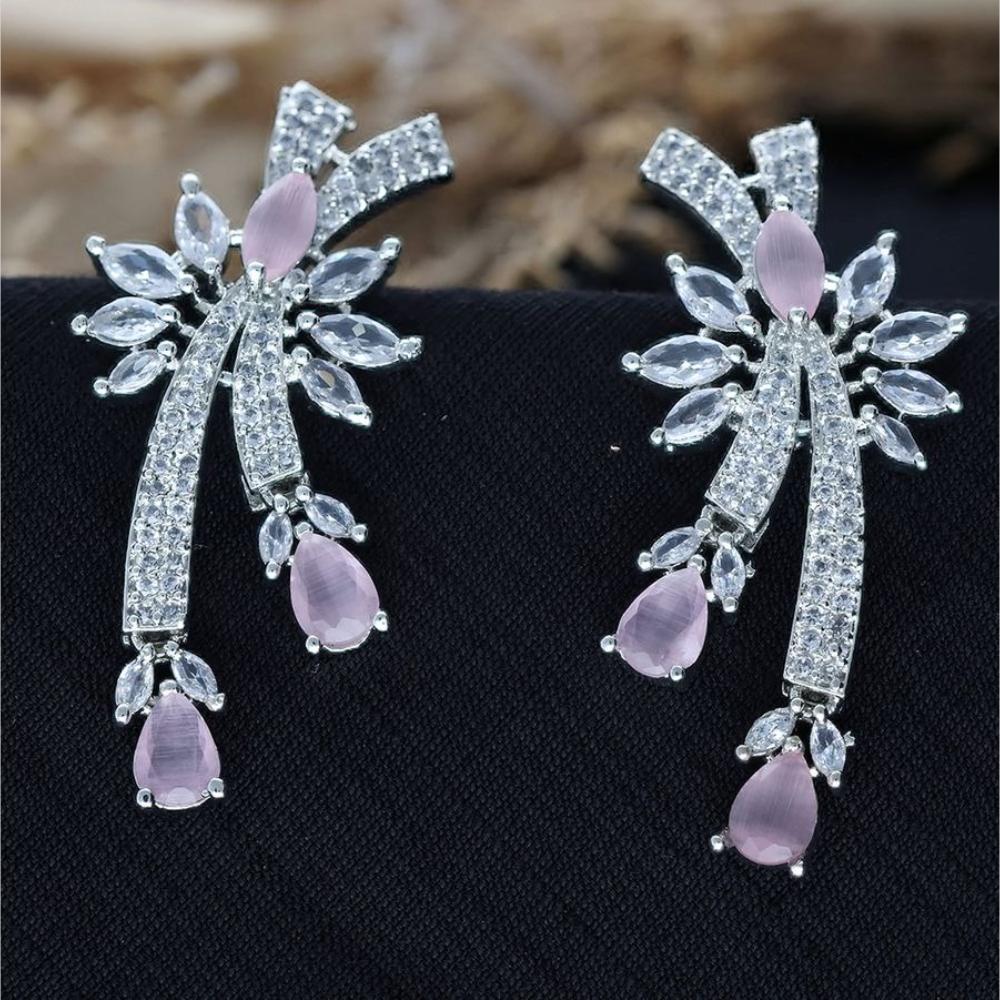 HR Sales Premium Quality American Diamond Dangler Earrings
